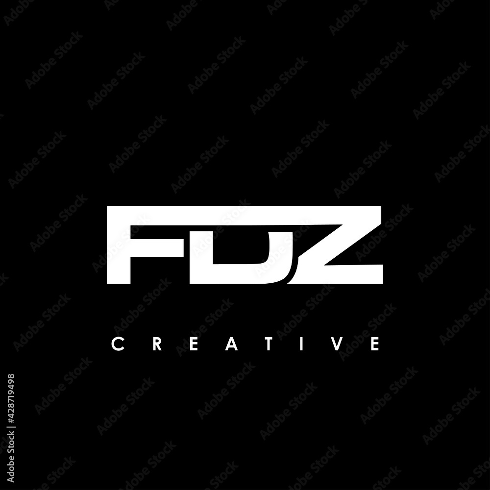 FDZ Letter Initial Logo Design Template Vector Illustration FDZ Letter Initial Logo Design Template Vector Illustration