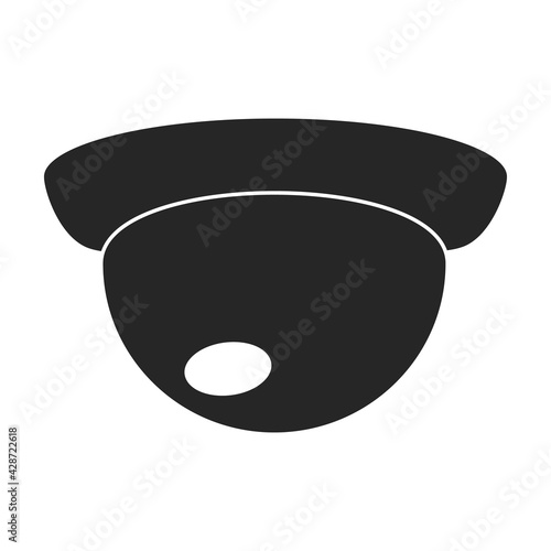 Camera video vector black icon. Vector illustration cctv on white background. Isolated black illustration icon of camer video.