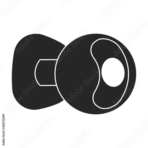 Camera video vector black icon. Vector illustration cctv on white background. Isolated black illustration icon of camer video.