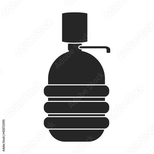 Water cooler vector black icon. Vector illustration bottle on white background. Isolated black illustration icon of water coler.