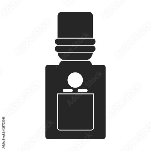 Water cooler vector black icon. Vector illustration bottle on white background. Isolated black illustration icon of water coler.