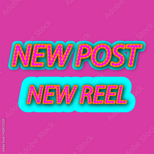 New post, new reel para redes sociales
