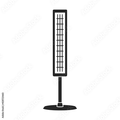 Heater electric vector black icon. Vector illustration heater electric on white background. Isolated black illustration icon of home boiler.