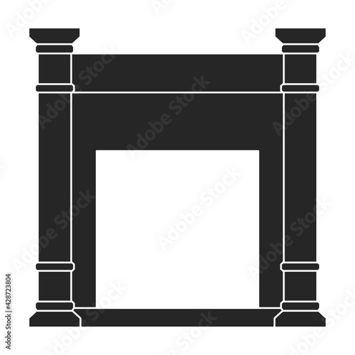 Heater electric vector black icon. Vector illustration heater electric on white background. Isolated black illustration icon of home boiler.