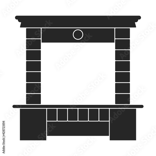 Heater electric vector black icon. Vector illustration heater electric on white background. Isolated black illustration icon of home boiler.