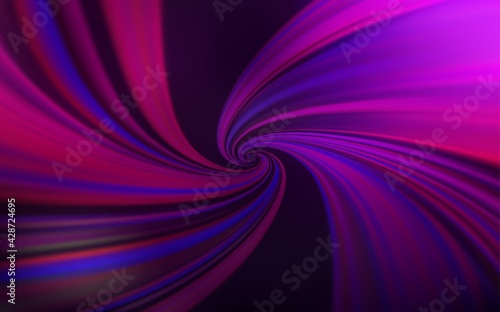 Dark Pink vector pattern with bent lines.