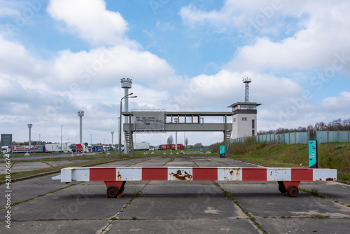 Deutschland, Sachsen-Anhalt, Marienborn, ehemalige Grenzkontrollstelle Marienborn, größte und bedeutendste Kontrollstelle an der deutsch-deutschen Grenze.