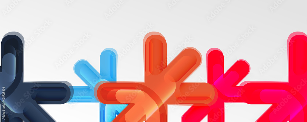 Abstract glossy crosses background for business or technology presentations, internet posters or web brochure covers Abstract glossy crosses background for business or technology presentations, internet posters or web brochure covers