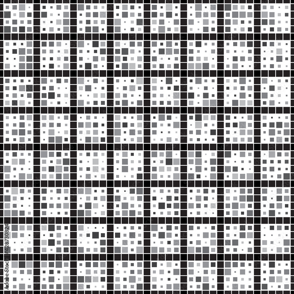 Abstract seamless background with black and gray squares. Abstract seamless background with black and gray squares.