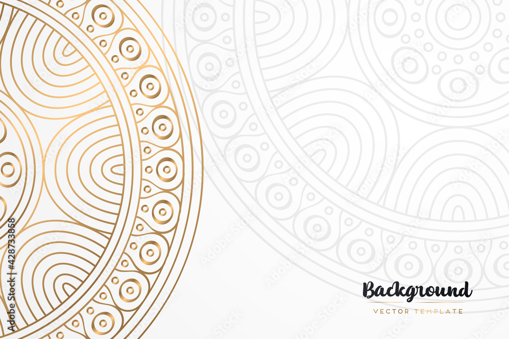 Vector islamic gold background with mandala Vector islamic gold background with mandala