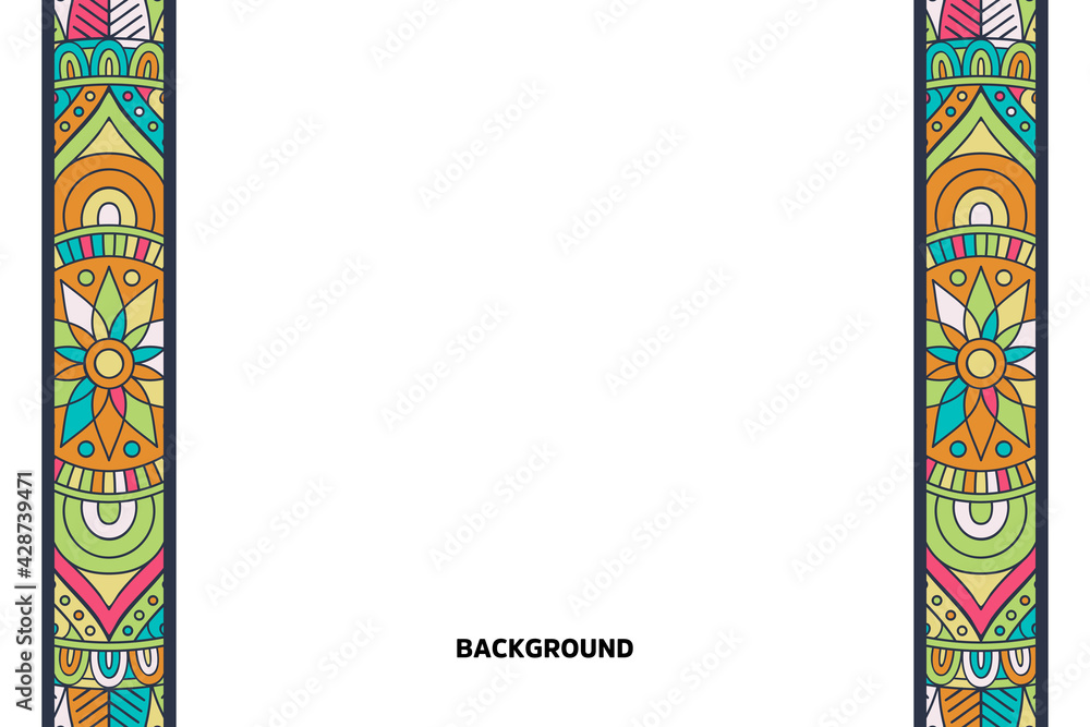 Vector ornamental background with mandala Vector ornamental background with mandala