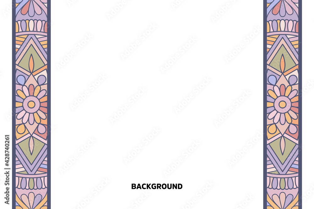 Obraz premium Vector ornamental background with mandala