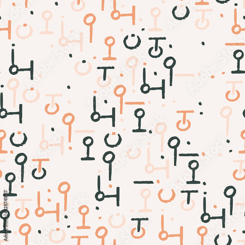 Hand drawn textured doodle ...