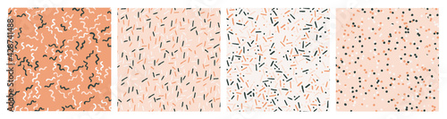 Set of hand drawn textured ...