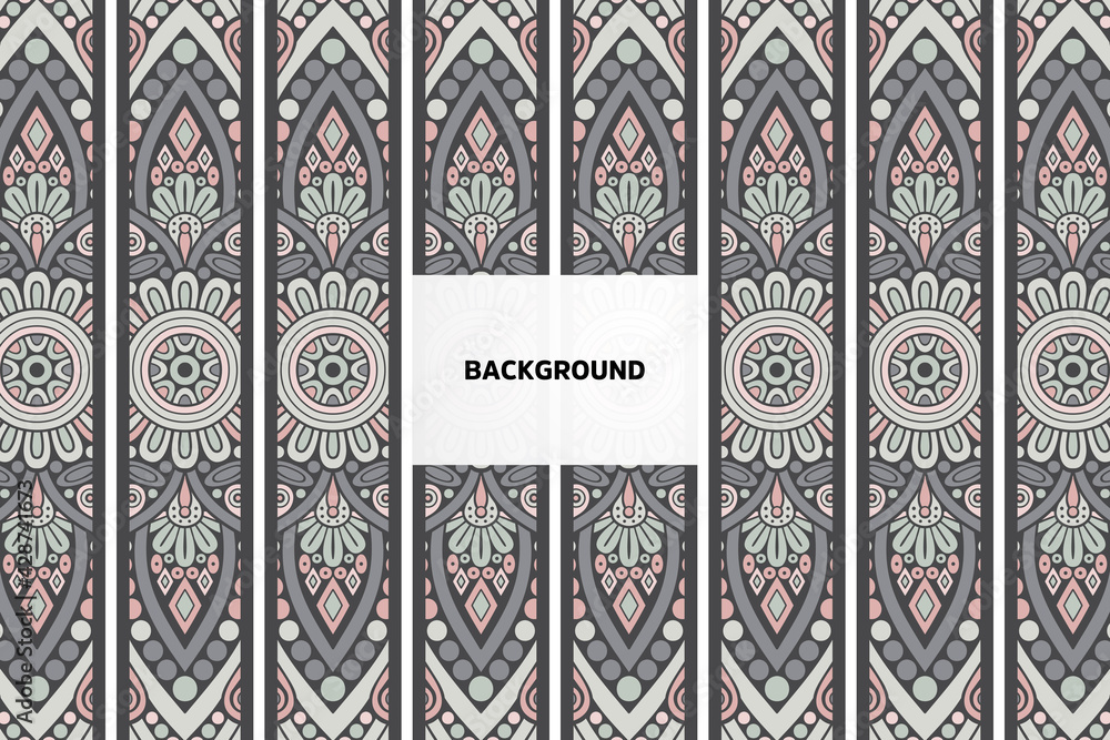Obraz premium Vector ornamental background with mandala