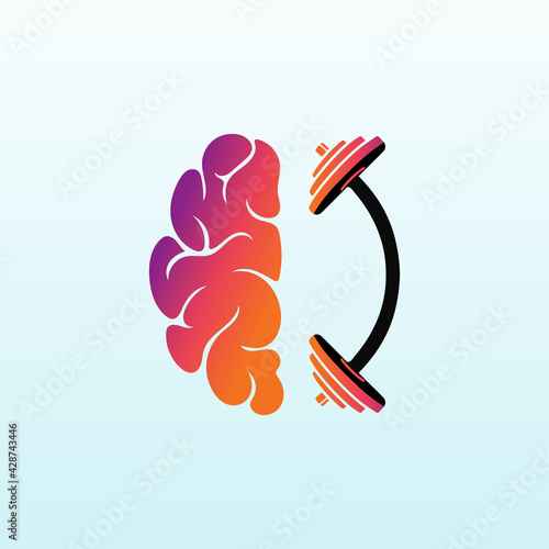 physical therapists vector logo design with fitness icon