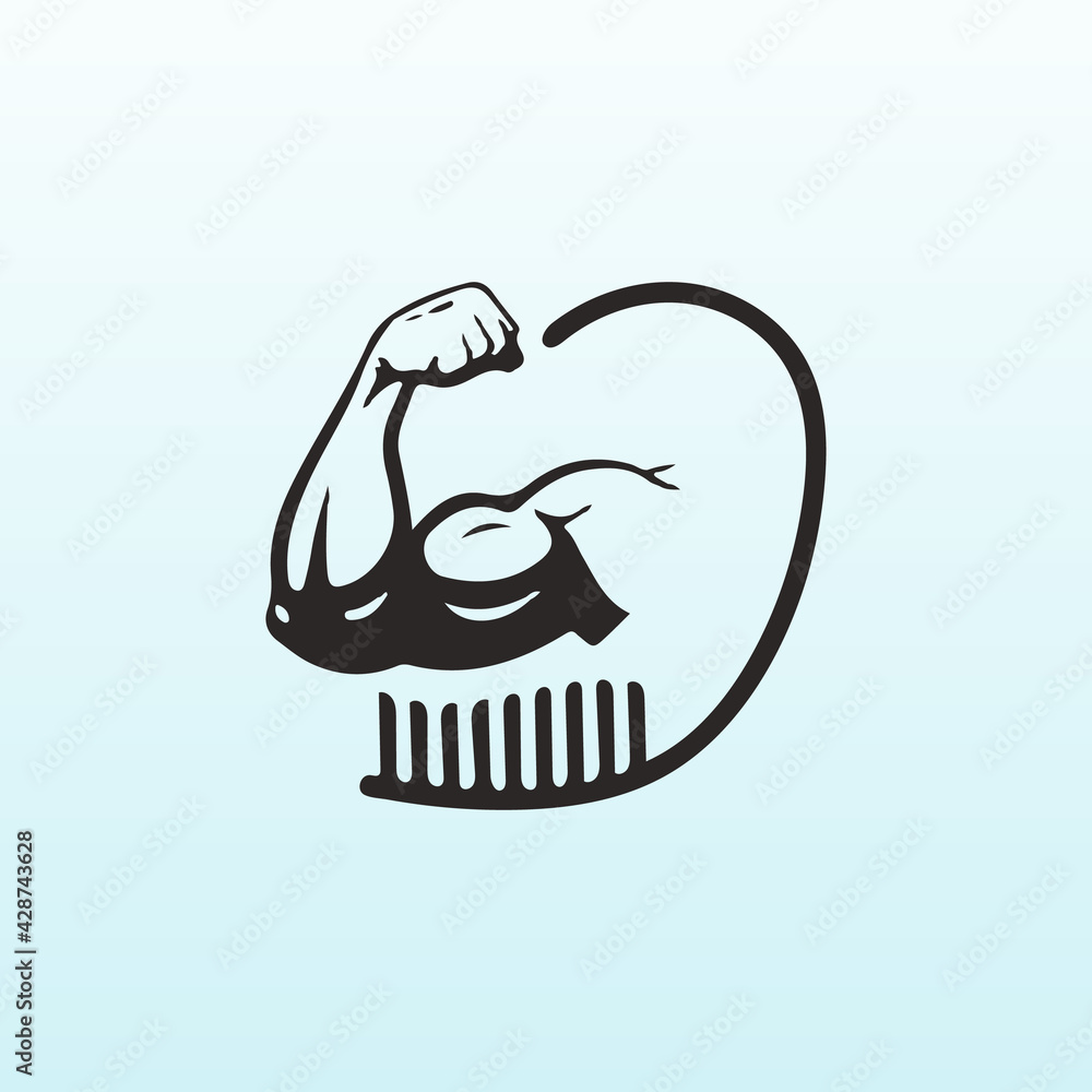 Obraz premium Dental vector logo design with fitness icon