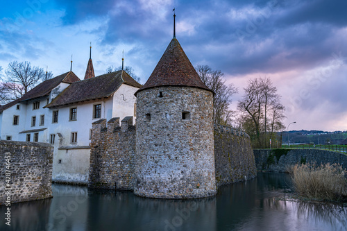 Hallwyl Castle in the municipality of Seengen, canton Aargau, is one of the most important moated castles in Switzerland.