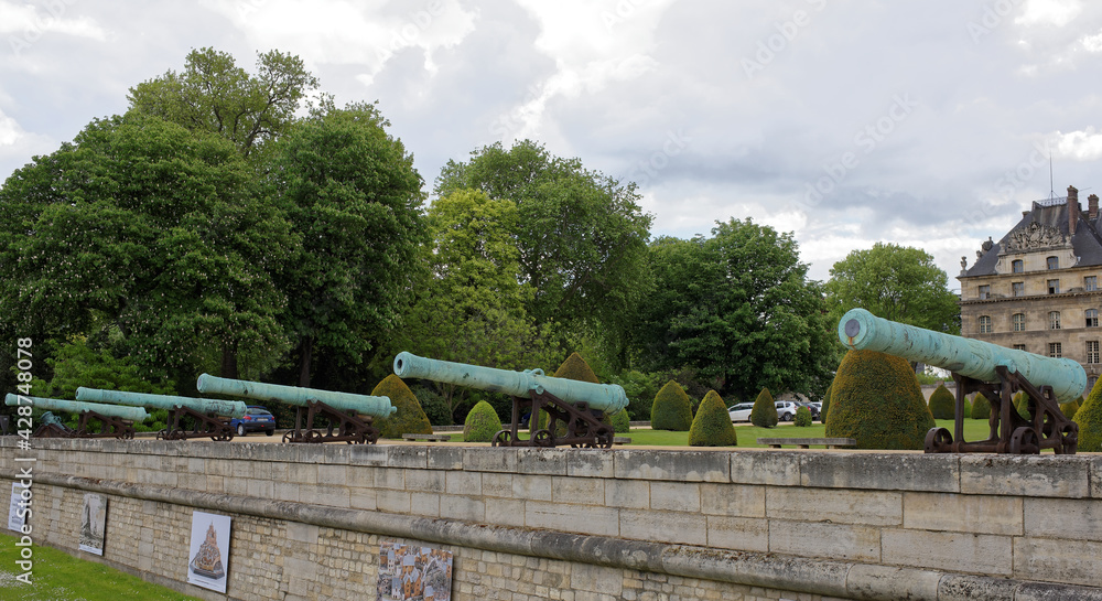 Museum of the Army.Traffic cannons from the collection of the museum Museum of the Army.Traffic cannons from the collection of the museum
