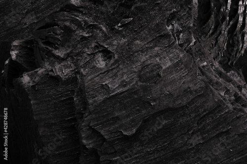 black coal texture / close up