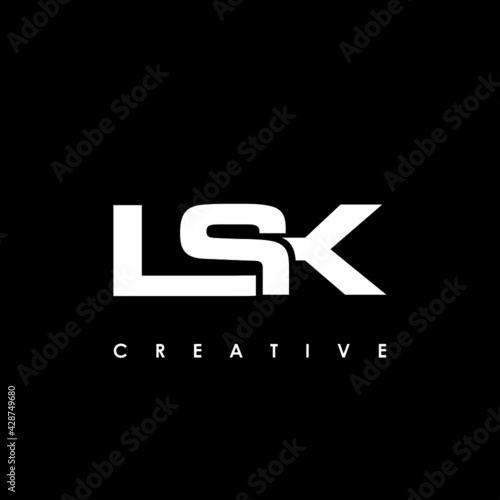 LSK Letter Initial Logo Design Template Vector Illustration photo