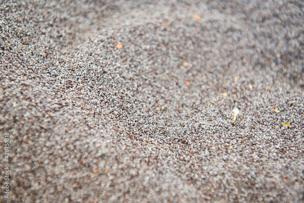 Poppy seeds. Spices are solding in outdoor market, Sicily, Italy Poppy seeds. Spices are solding in outdoor market, Sicily, Italy