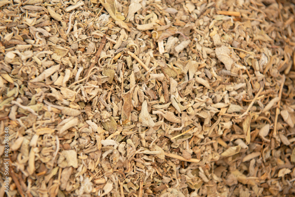 Sage dry. Spices are solding in outdoor market, Sicily, Italy Sage dry. Spices are solding in outdoor market, Sicily, Italy