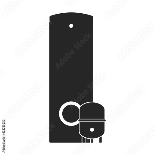 Heater electric vector black icon. Vector illustration heater electric on white background. Isolated black illustration icon of home boiler.