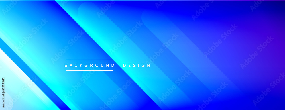 Obraz premium Dynamic lines abstract background. 3D shadow effects and fluid gradients. Modern overlapping forms