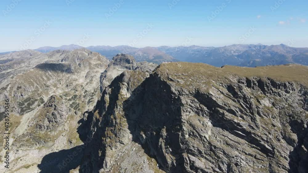 Aerial view of Malyovitsa peak, Rila Mountain, Bulgaria Aerial view of Malyovitsa peak, Rila Mountain, Bulgaria
