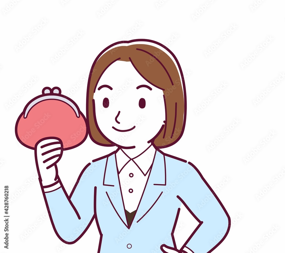 Young woman in a light blue suit Young woman in a light blue suit