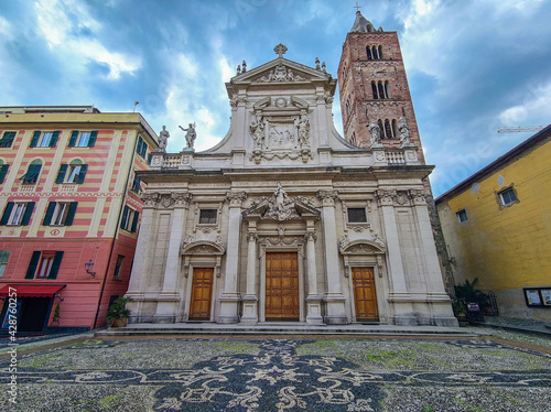 Varazze old medieval church cathedral Saint Ambrogio