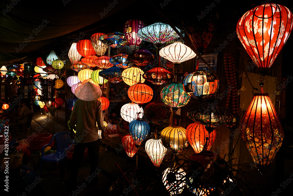 Lanterns for sale in the streets of Hoi An, Vietnam Lanterns for sale in the streets of Hoi An, Vietnam