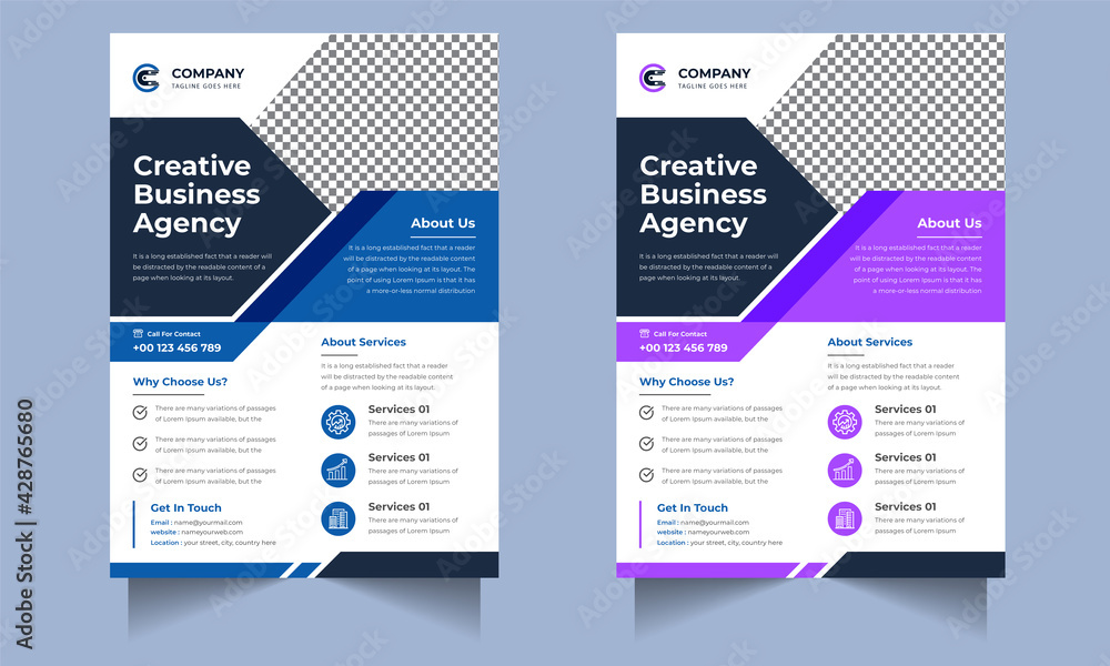 Corporate business flyer design template with modern concept Premium Vector Corporate business flyer design template with modern concept Premium Vector