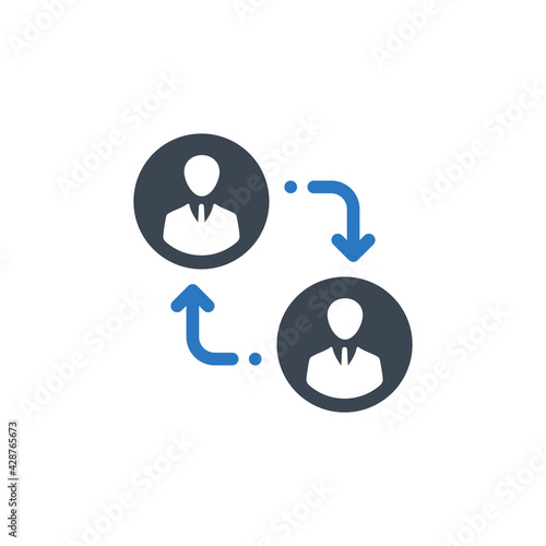 Peer to peer icon