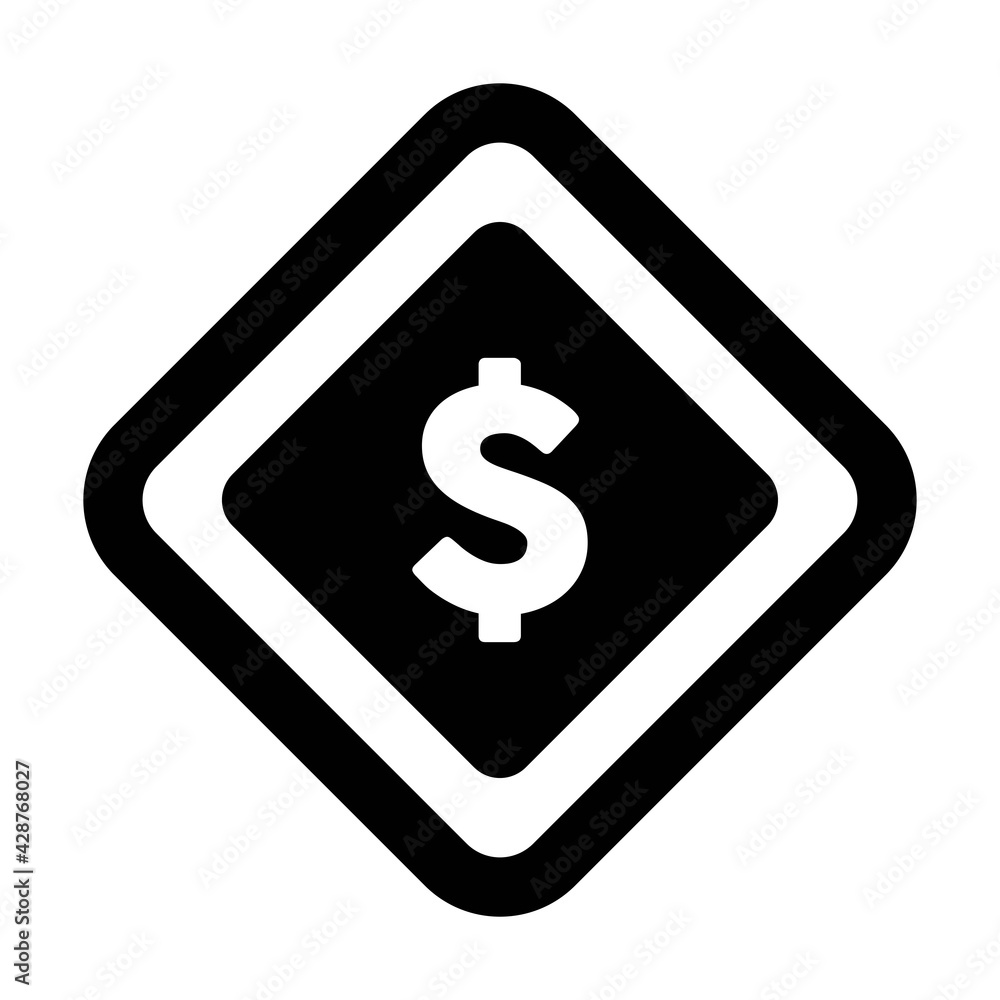 Currency Symbol icon vector dollar sign symbol for business and finance in a flat color glyph pictogram illustration Currency Symbol icon vector dollar sign symbol for business and finance in a flat color glyph pictogram illustration