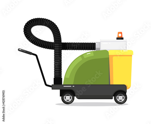 Industrial vacuum cleaner isolated on white