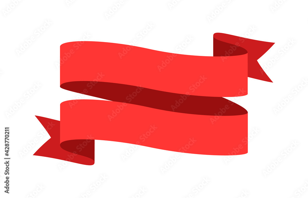 Swirl tape stripes isolated on white background Swirl tape stripes isolated on white background