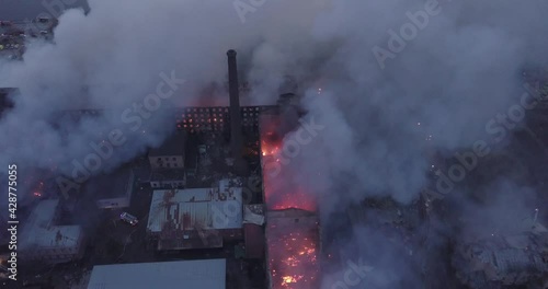 Nevskaya Manufactura is on fire