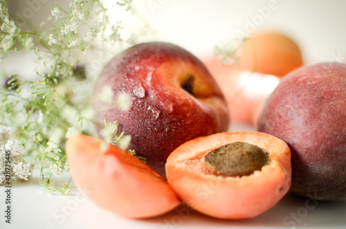 peach and plum