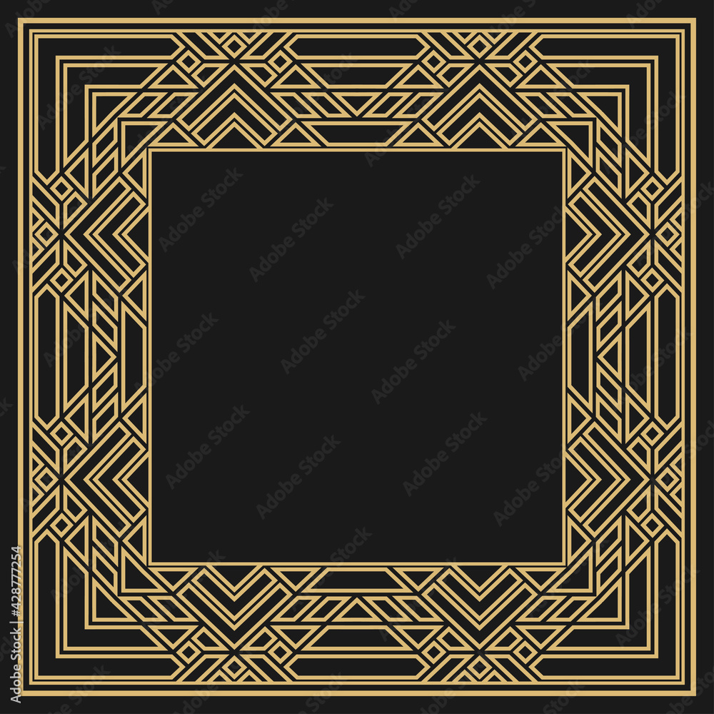 Obraz premium Circular decorative frame.