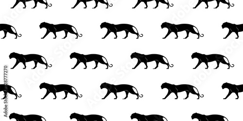 vector black panther pattern for design