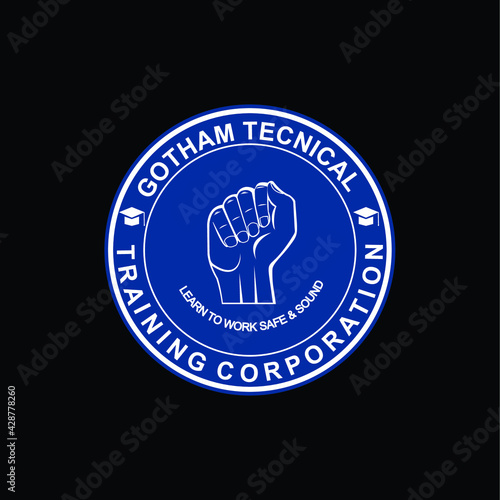 hand clenched fist logo for work photo