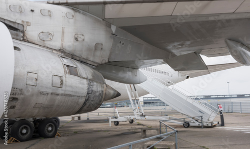  Aircraft Boeing 747 in the Museum of Astronautics and Aviation Le Bourget