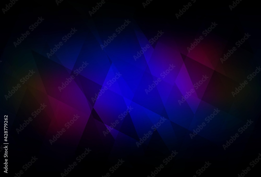 Dark Blue, Red vector background in polygonal style. Dark Blue, Red vector background in polygonal style.
