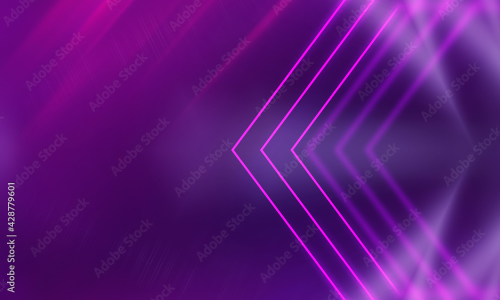 Empty dark abstract background with ultraviolet geometric lines. Neon glow. Empty dark abstract background with ultraviolet geometric lines. Neon glow.