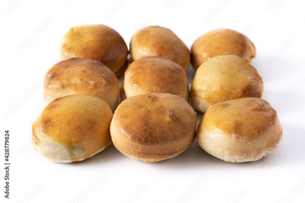 American crush butter biscuits isolated on white background American crush butter biscuits isolated on white background