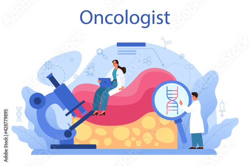 Professional oncologist. Cancer disease diagnostic and treatment.