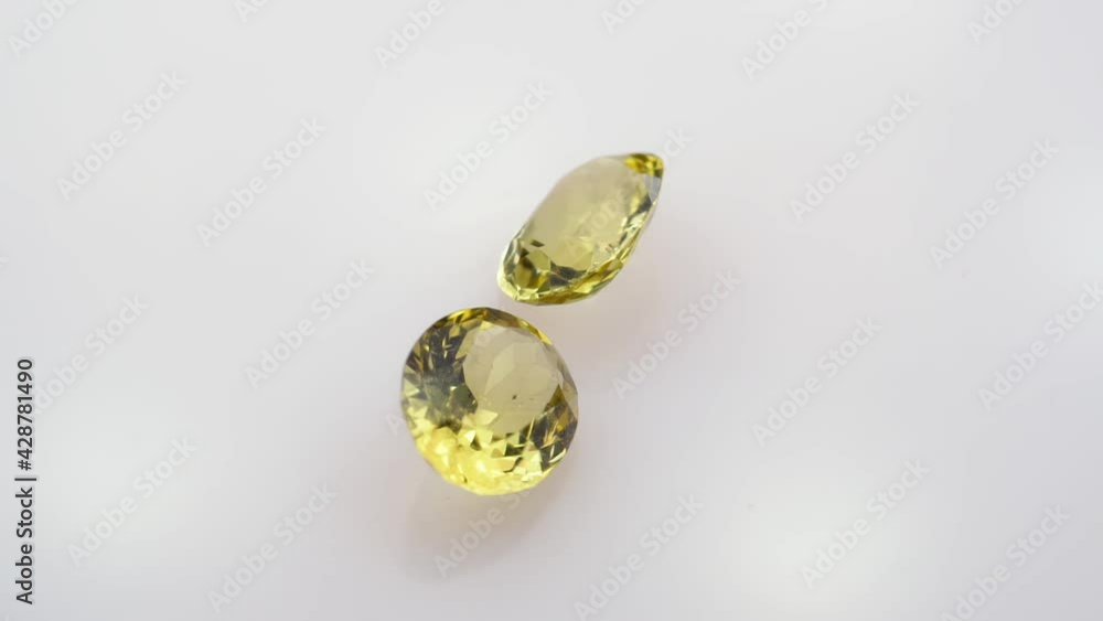 natural yellow apatite spin on the turn table natural yellow apatite spin on the turn table