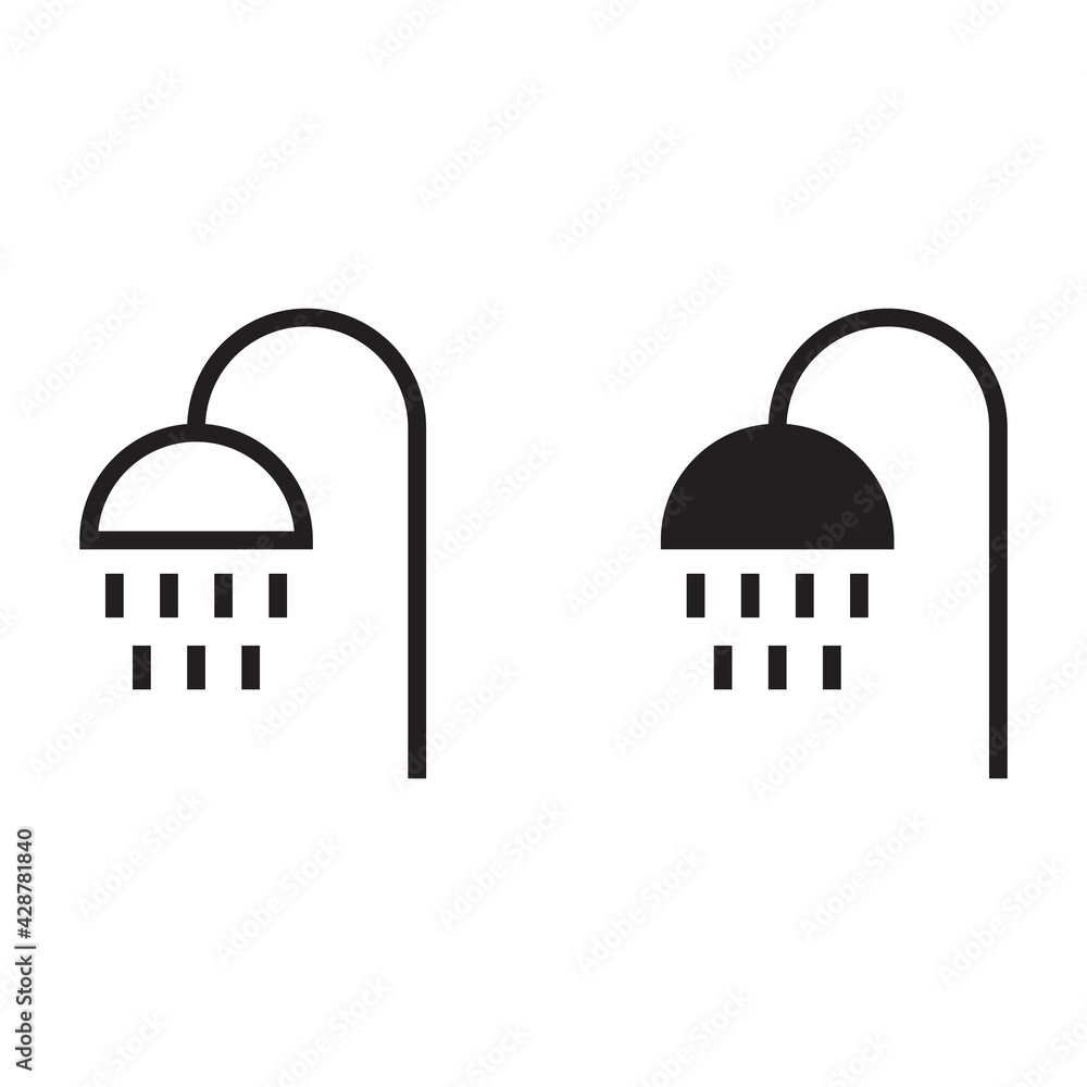 Shower vector icon Shower vector icon